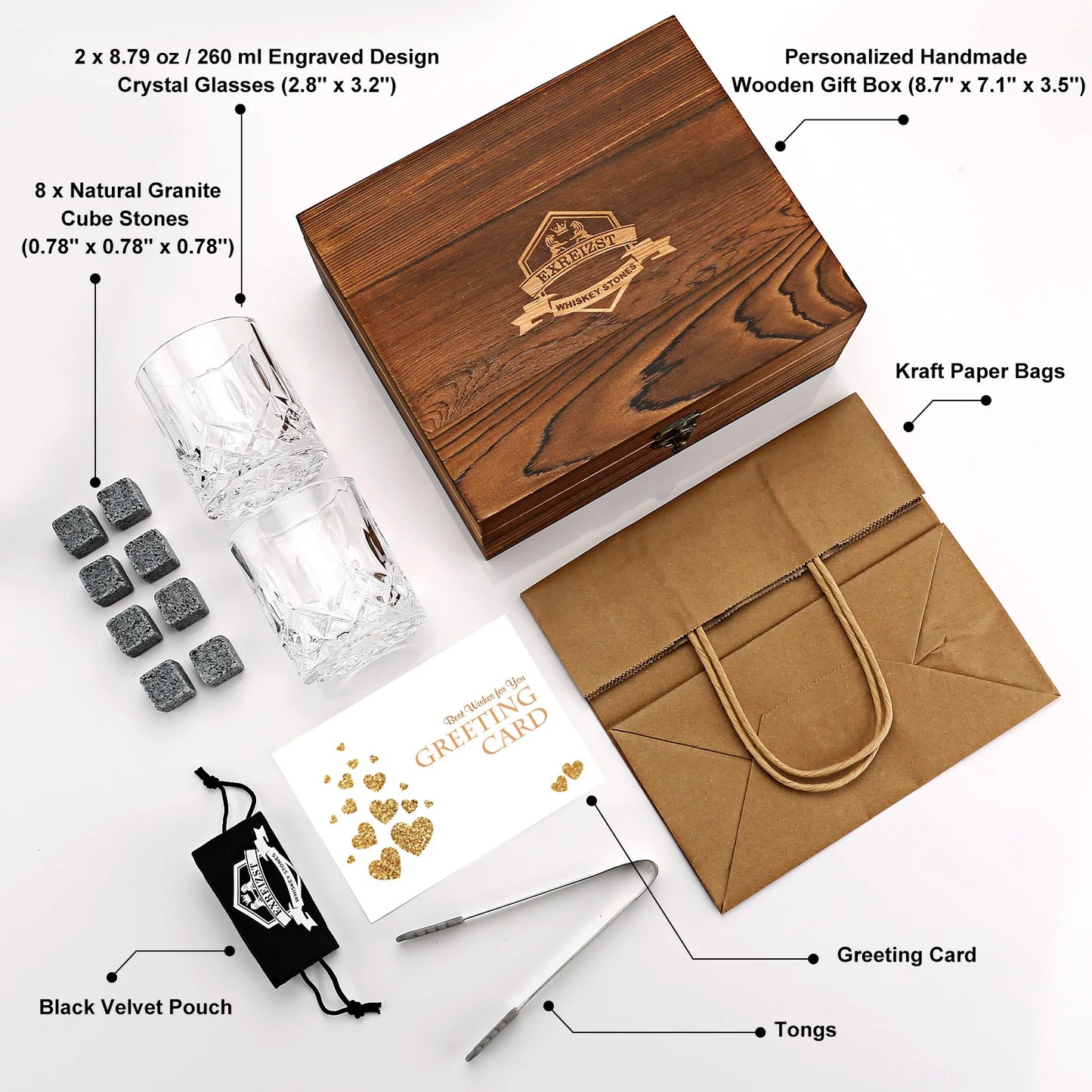 Whiskey Stones Set