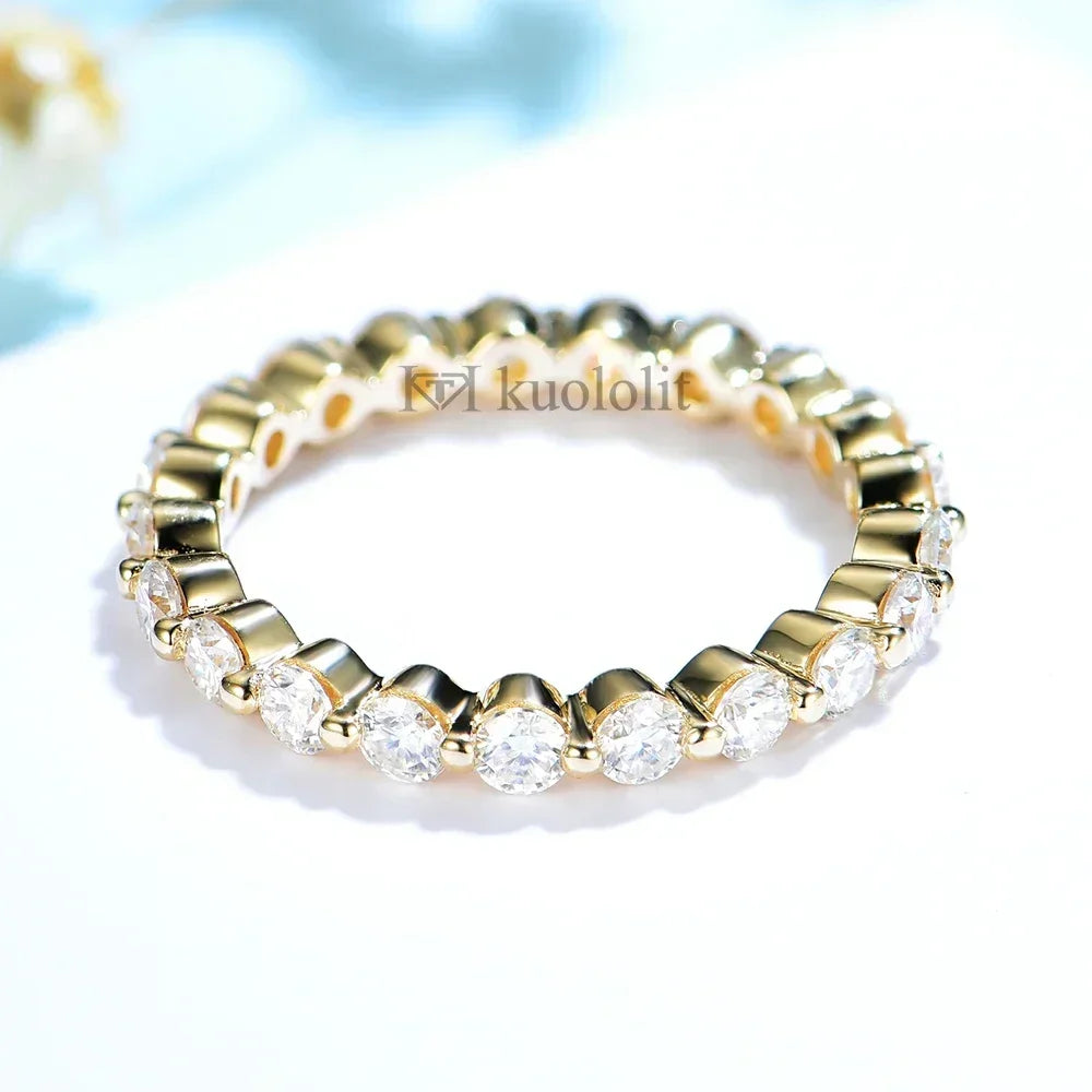 Silver Moissanite Ring