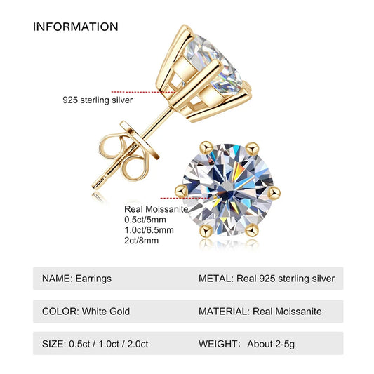 Brilliant Moissanite Earrings
