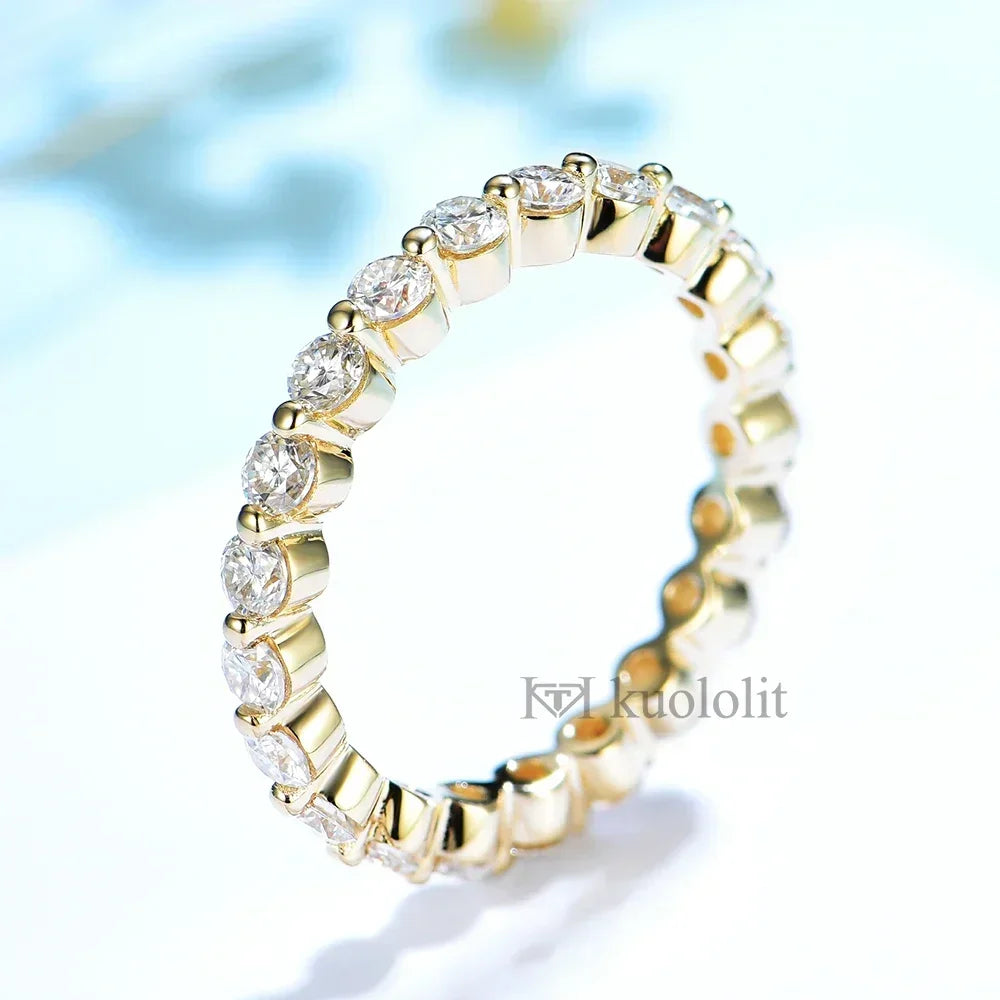 Gold Moissanite Ring