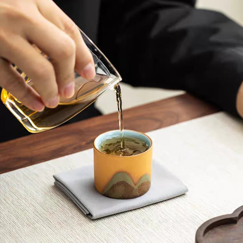 Handpainted Ceramic Teacup