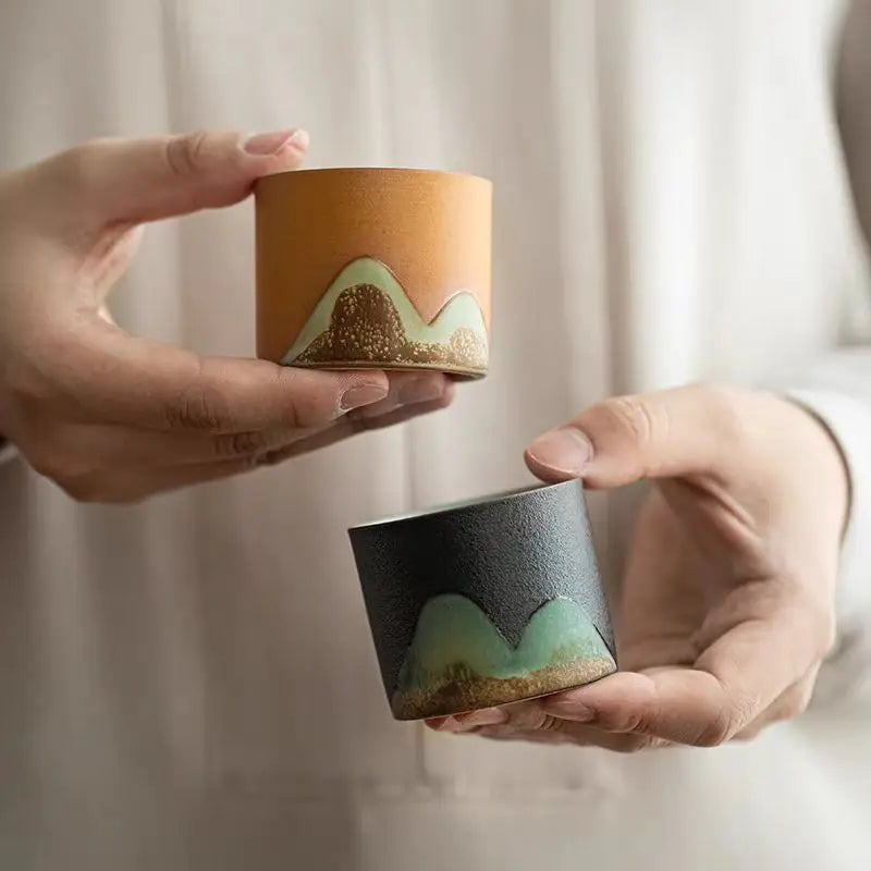 Handpainted Ceramic Teacup