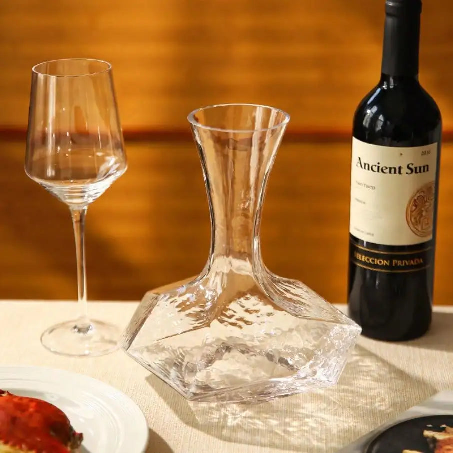 Geometric Decanter Crystal Glass