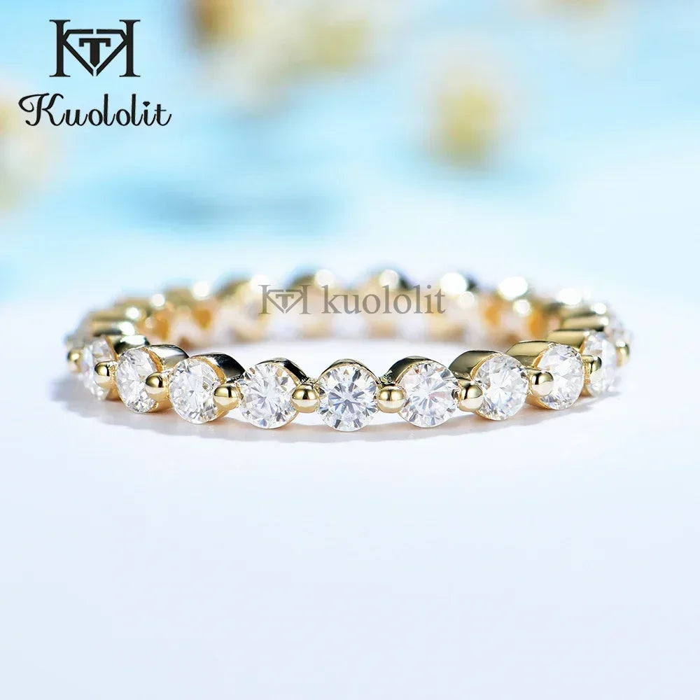 Gold Moissanite Ring