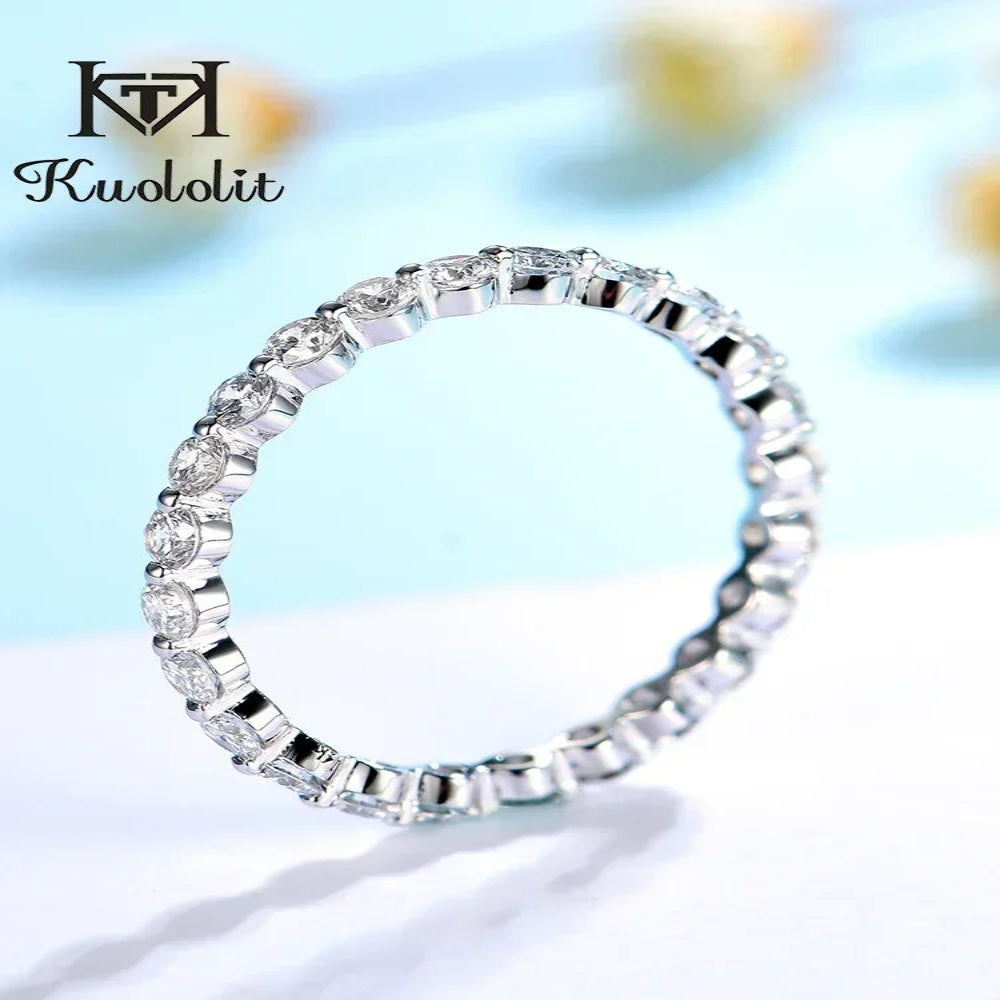Silver Moissanite Ring
