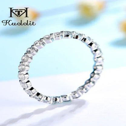 Silver Moissanite Ring