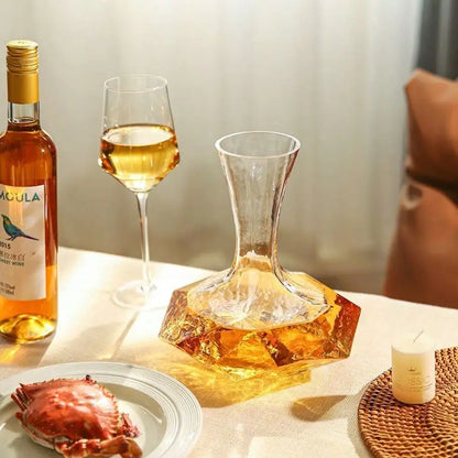 Geometric Decanter Crystal Glass